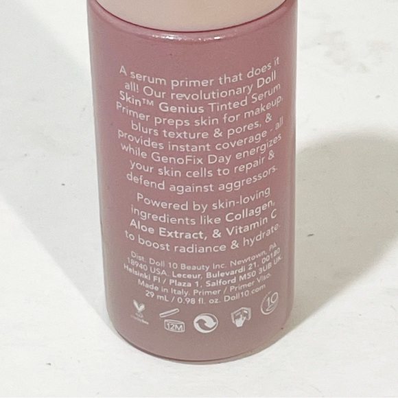 Doll 10 Doll Skin Genius Tinted Serum Primer Shade #5 0.98oz Makeup Face - Picture 3 of 4